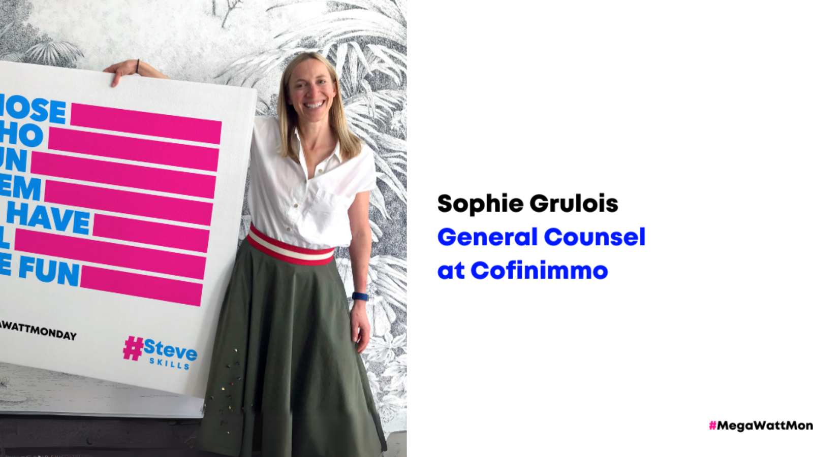 #MegaWattMonday with Sophie Grulois, General Counsel at Cofinimmo